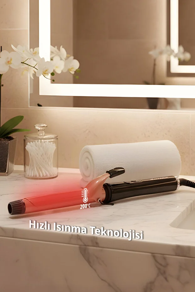 Aprilla AHS-2049 Profosyonel Seramik Plaka 25 Mm Saç Şekillendirici Maşa